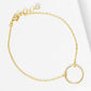 Minimalist Circular Charm Bracelet