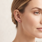 Breast Cancer Awareness Anchor Ribbon Earrings
