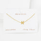 Gold Plated Initial Letter Bracelet