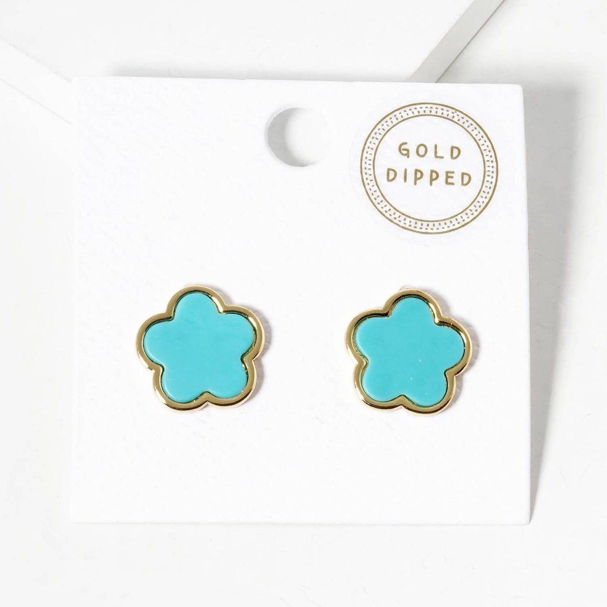 Minimalist Dainty Clover Flower Stud Earrings