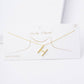 Gold Plated Pearl Initial Necklace