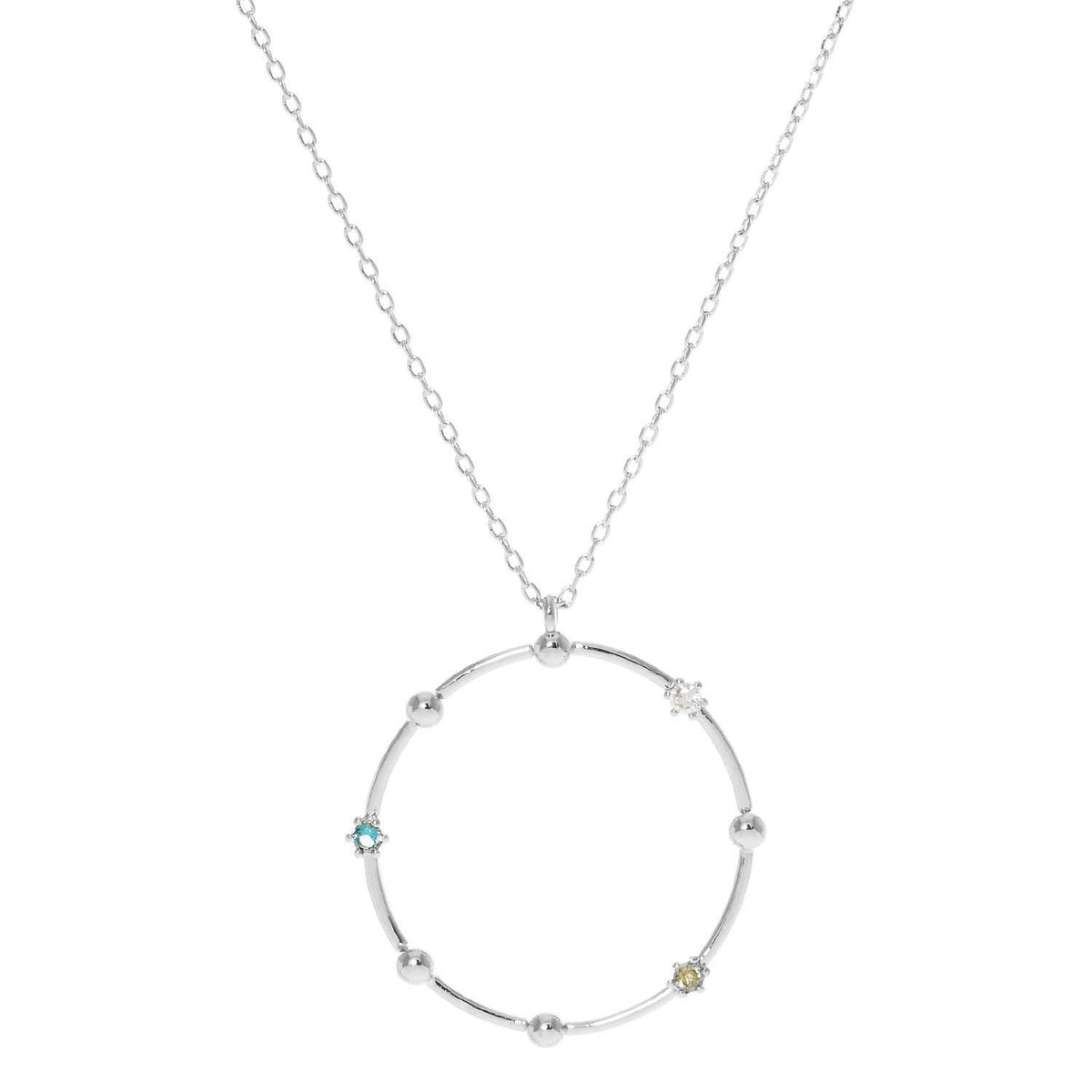 Gold Beaded Ring Necklace