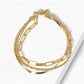 Minimalist Multi-Layered Chain Bracelet