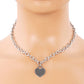 Heart Lock Pendant Necklace.