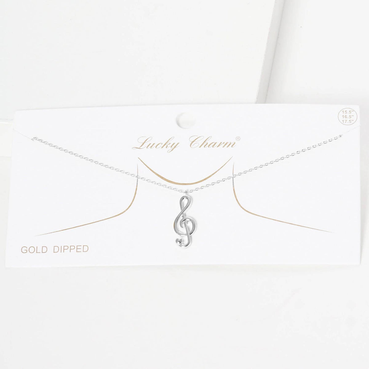 Gold Plated Music Note Necklace