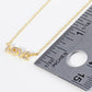 Dainty LOVE Letter Anklet with Pavé Cubic Zirconia