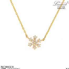 Pavé CZ Snowflake Pendant Necklace