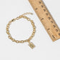 Lady of Guadalupe Rhinestone Pendant Chain Bracelet
