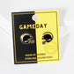 18K Gold Dipped Enamel Football Helmet Game Day Stud Earring