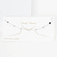 Gold Plated Chain w/ Dangling Clovers Necklace