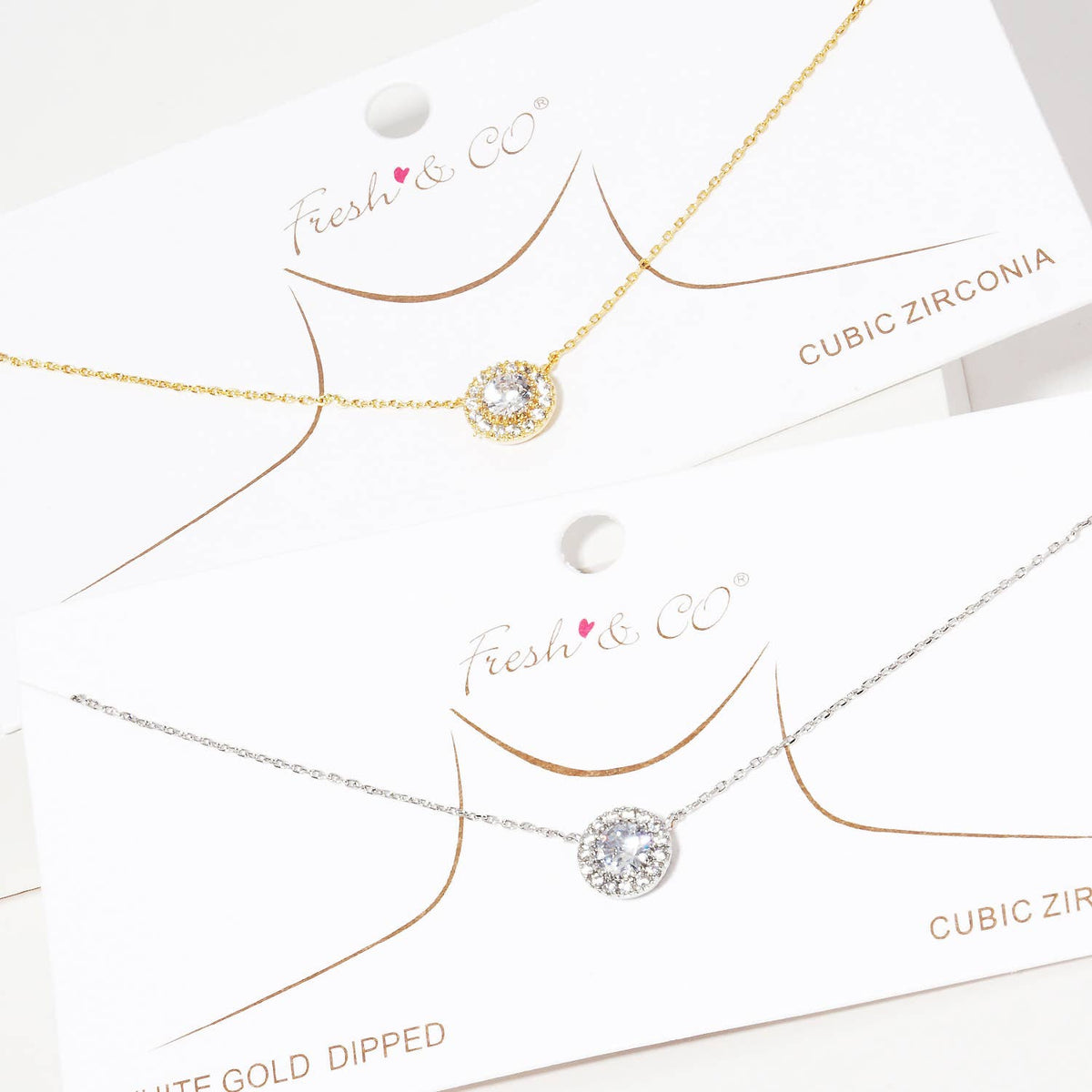 Dazzling Halo Pendant Necklace