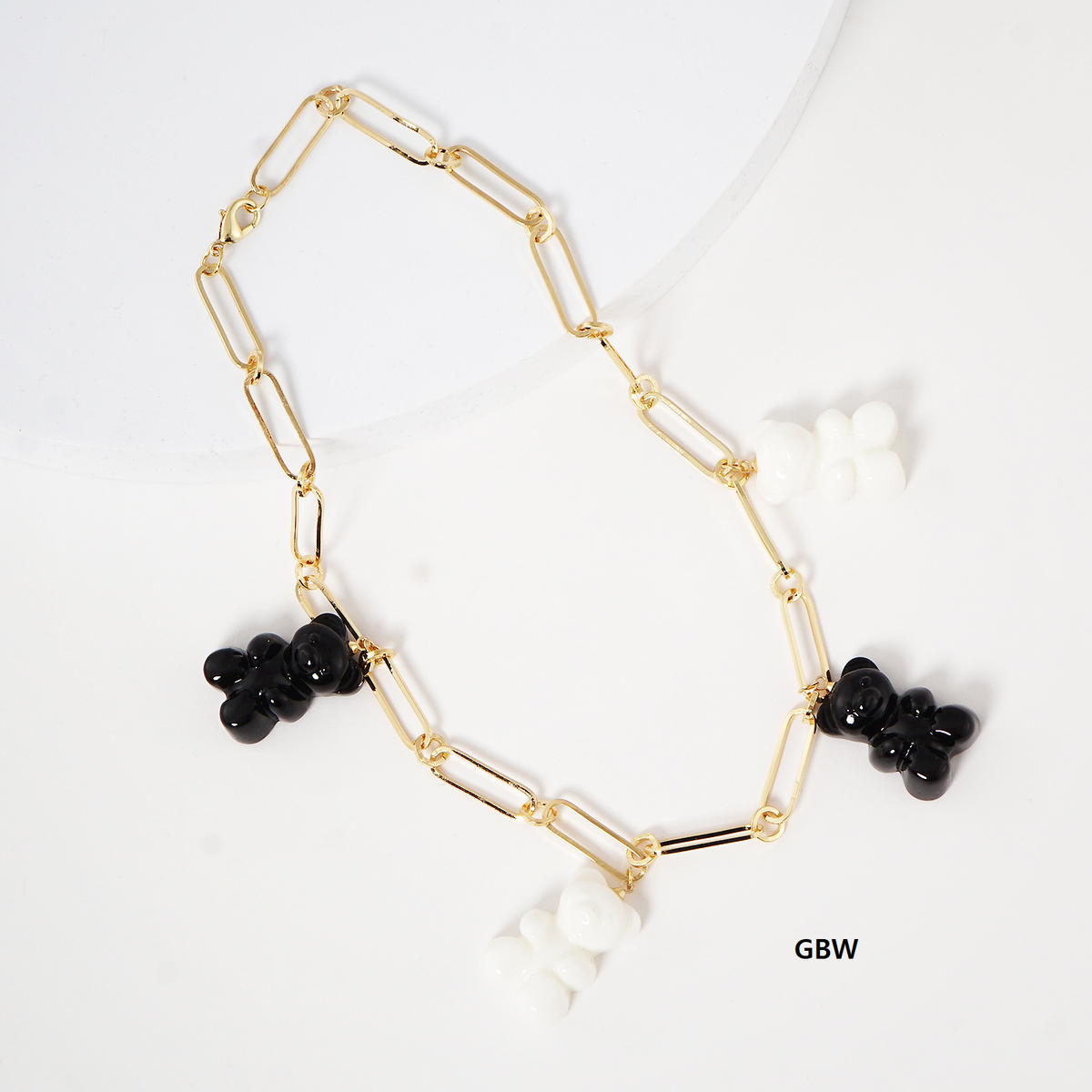 Multicolor Beaded Gummy Bear Necklace