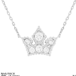 Minimalist Dainty Crown Pendant Necklace