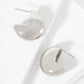 Polished Brass 20mm Pac-Man Design Hoop Earrings