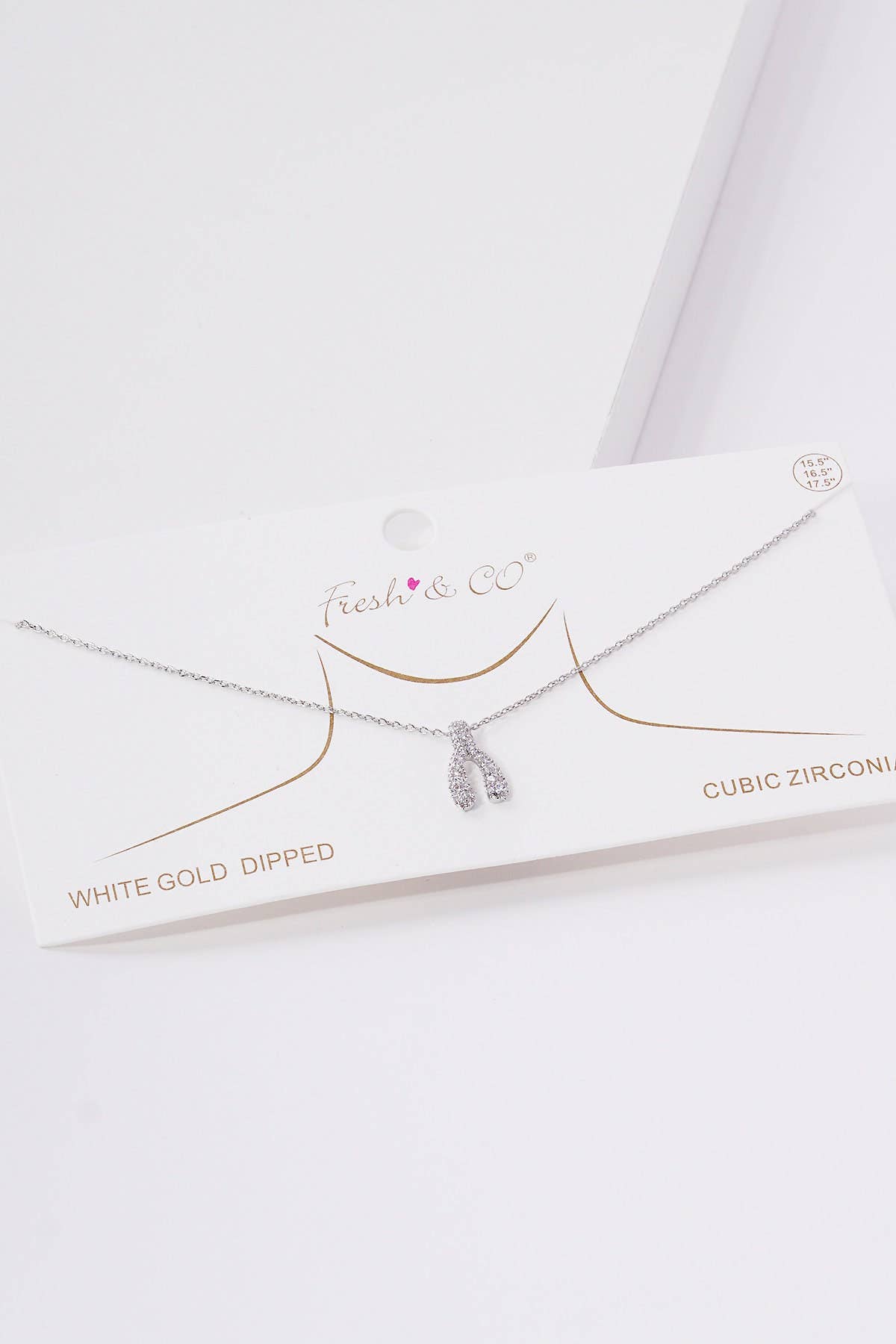 Gold Plated Wishbone Necklace